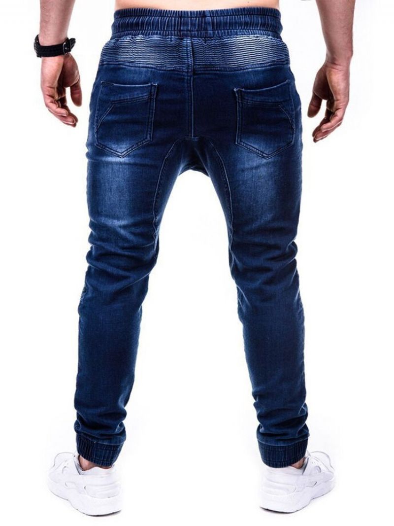 Blyant Bukser Slidt Mid Waist Hip Hop Mænds Jeans