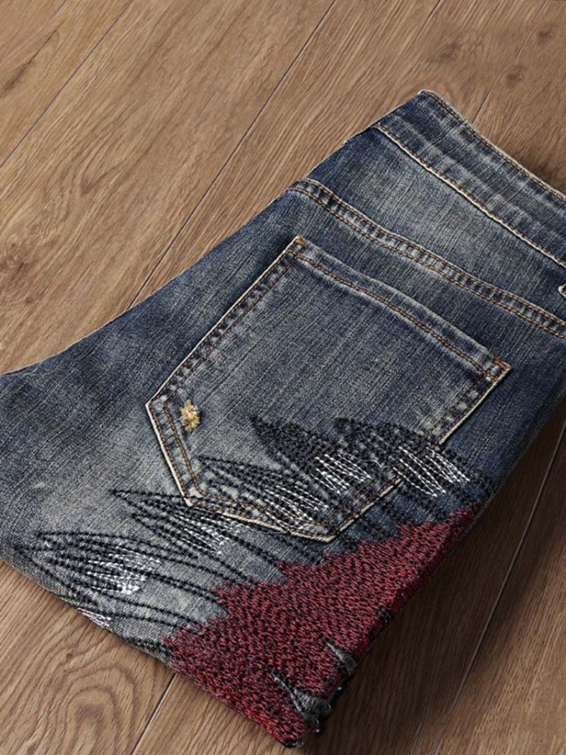 Casual Jeans Med Mellemtalje