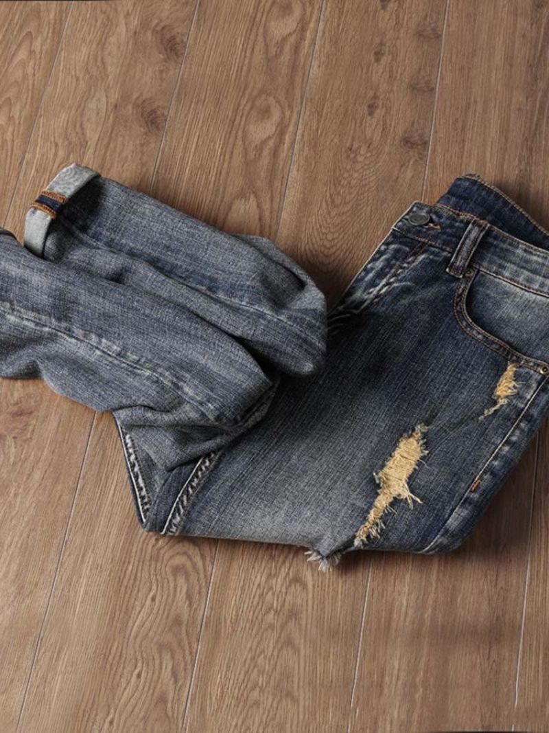 Casual Jeans Med Mellemtalje