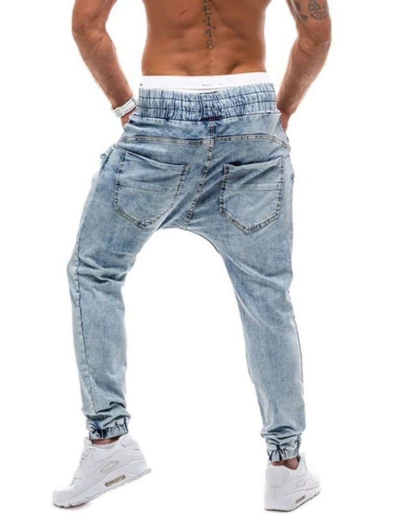 Gradient Lige Midtalje Snøre Jeans Til Mænd