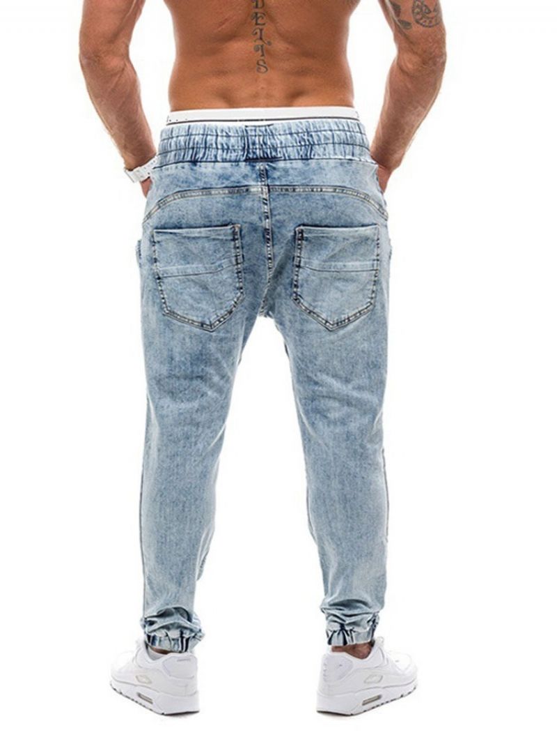 Gradient Lige Midtalje Snøre Jeans Til Mænd