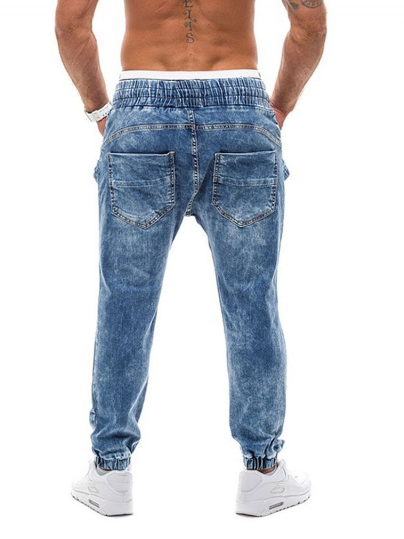 Gradient Lige Midtalje Snøre Jeans Til Mænd