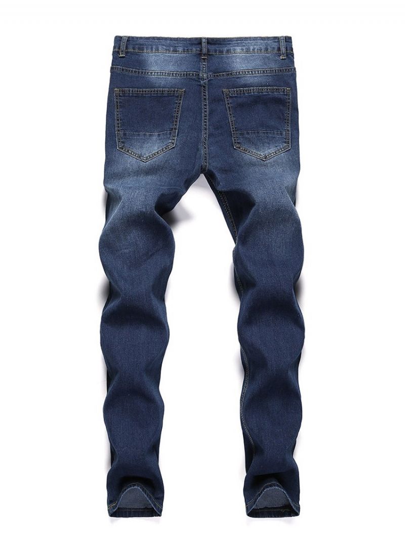 Huller Almindelige Blyantbukser Casual Jeans Med Mellemtalje