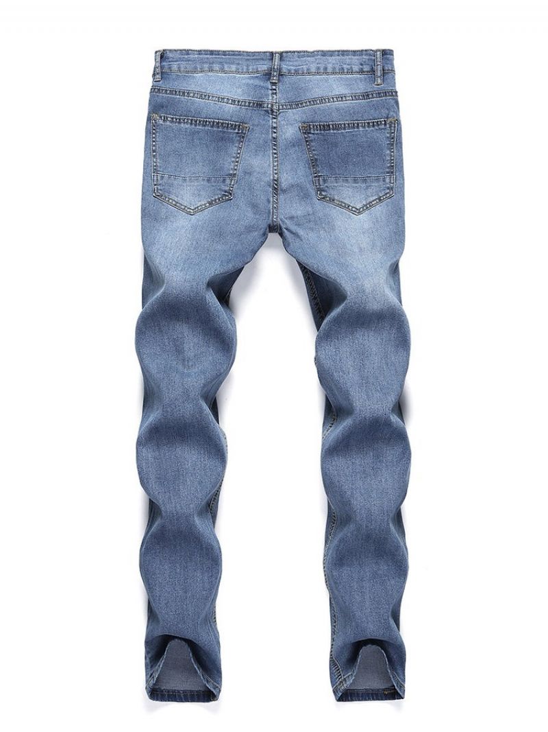 Huller Almindelige Blyantbukser Casual Jeans Med Mellemtalje