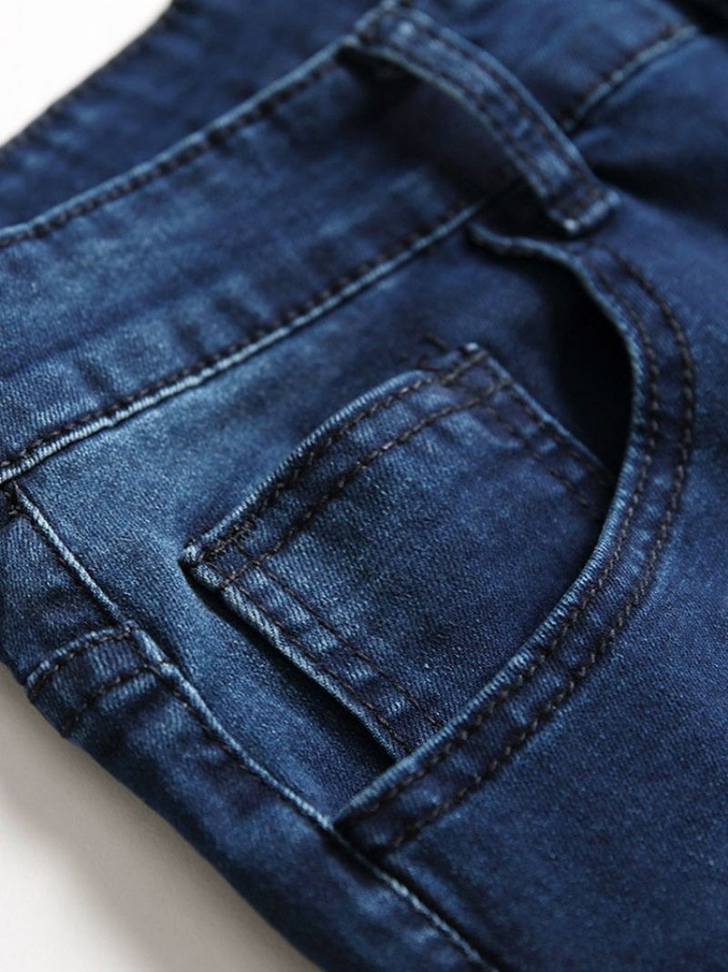 Jeans Med Almindeligt Hul Mellem Talje Og Lynlås