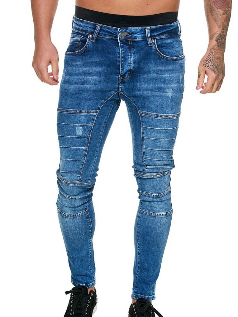 Knap Almindelige Blyantbukser Til Mænd Afslappede Jeans