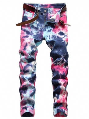 Lige Tie-Dye Mid Waist Hip Hop Jeans