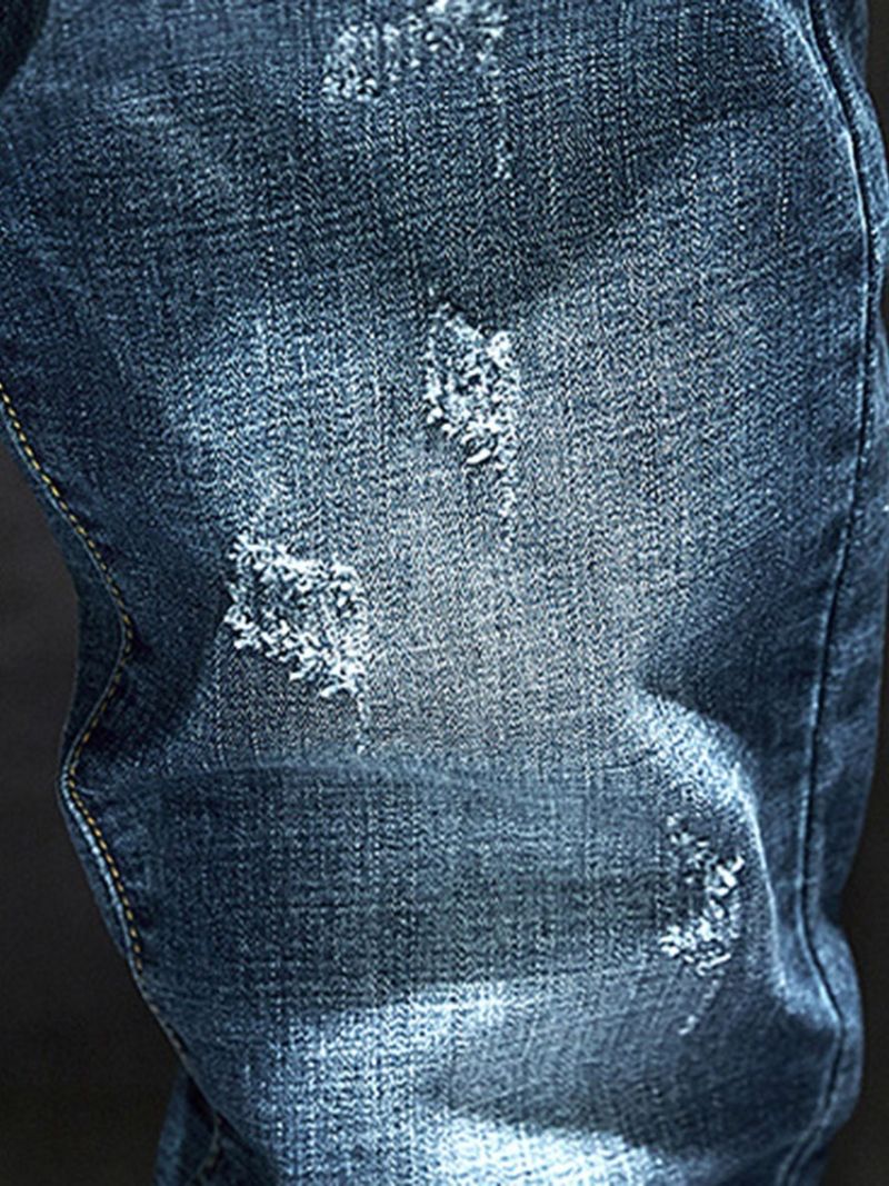 Lomme Almindelig Mellemtalje Lynlås Afslappede Jeans