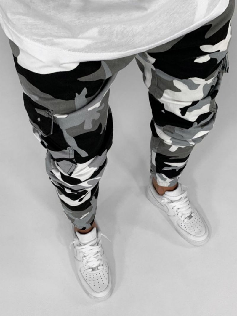 Pencil Pants Camouflage Europæiske Mænds Jeans