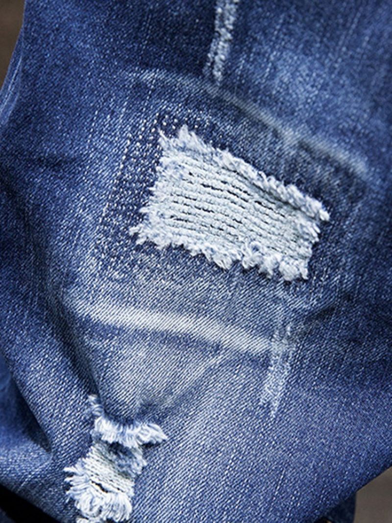 Pocket Jeans Med Mellemtalje Lynlås