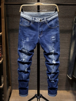 Pocket Jeans Med Mellemtalje Lynlås