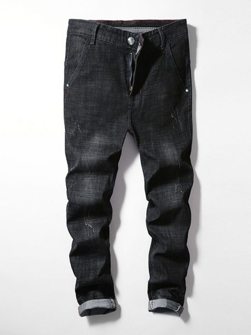 Slidte Pencil Pants European Mid Waist Jeans