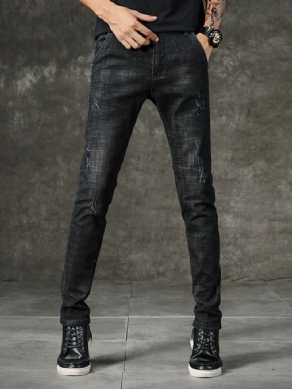 Slidte Pencil Pants European Mid Waist Jeans