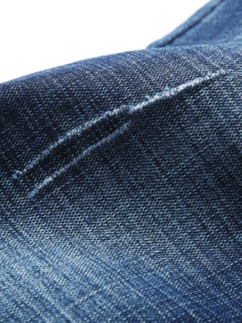 Slidte Pencil Pants Midtalje Lynlås Casual Jeans