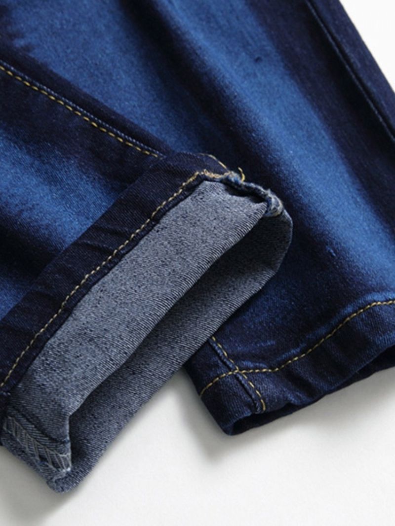 Slidte Vintage Jeans Til Mænd Med Lige Lynlås