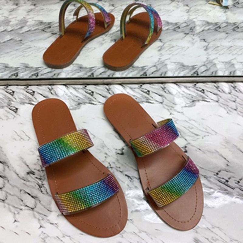 Flad Med Slip-On Flip Flop Sommer Hjemmesko