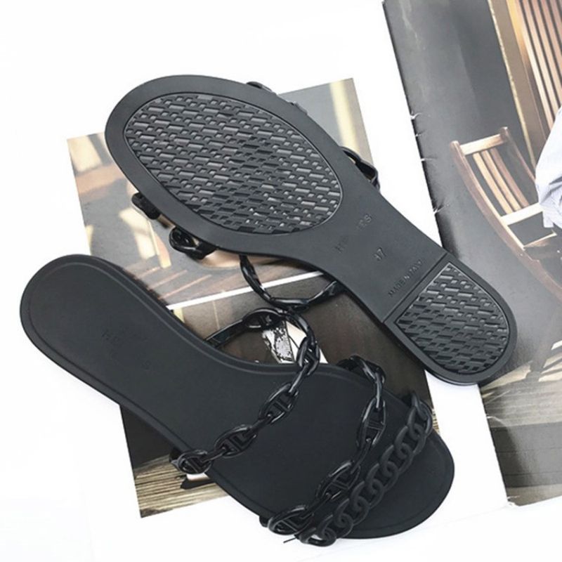 Slip-On Chain Flip Flop Almindelige Hjemmesko