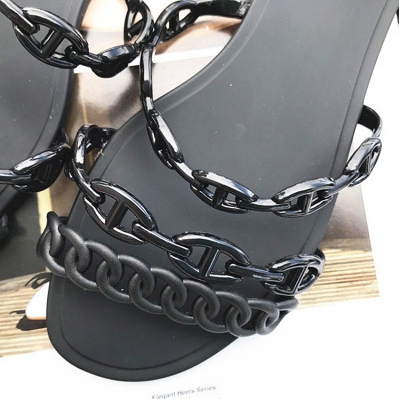 Slip-On Chain Flip Flop Almindelige Hjemmesko