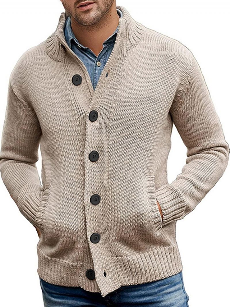 Almindelig Standardlomme Vinter Slim Sweater