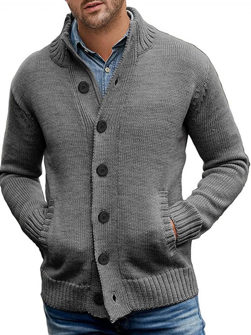 Almindelig Standardlomme Vinter Slim Sweater