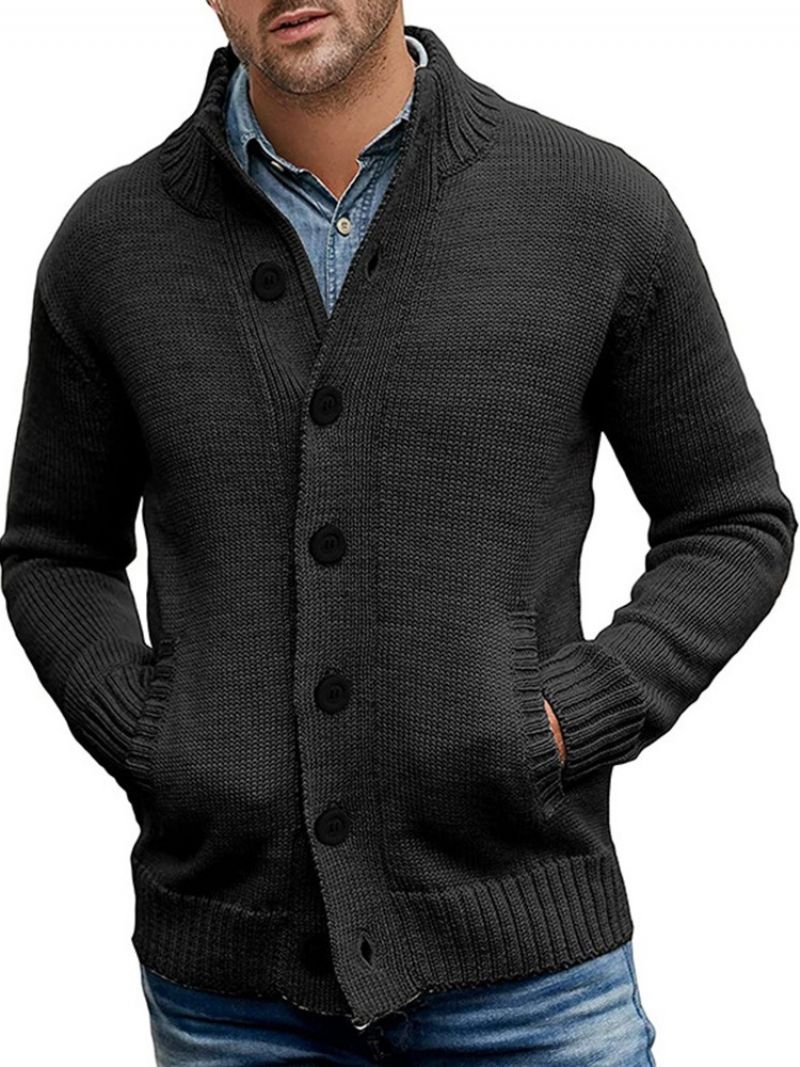 Almindelig Standardlomme Vinter Slim Sweater