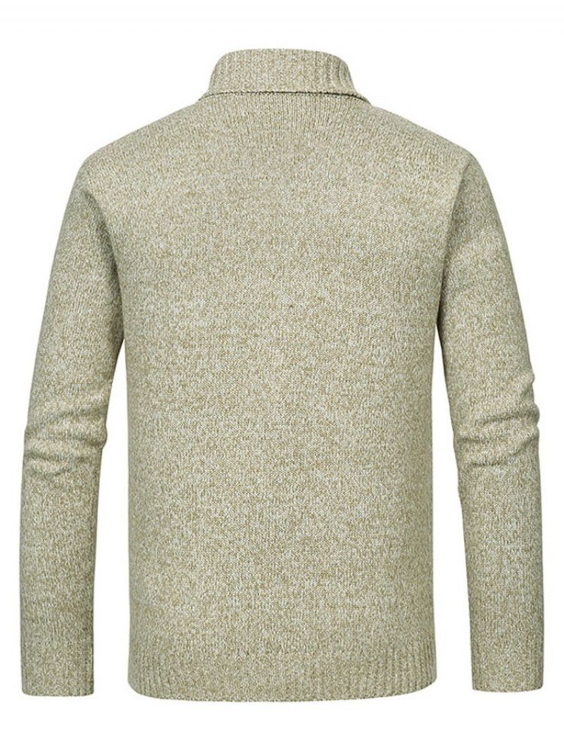 Knap Almindelig Standard Tynd Dobbeltradet Sweater