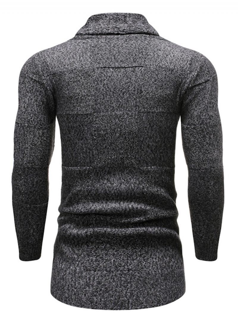 Standard Pocket Lapel Fall Slim Sweater