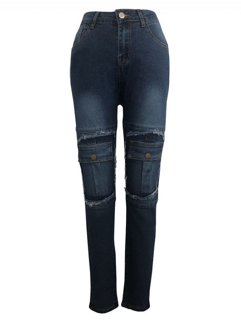 Lomme Lynlås Blyantbukser Skinny Jeans