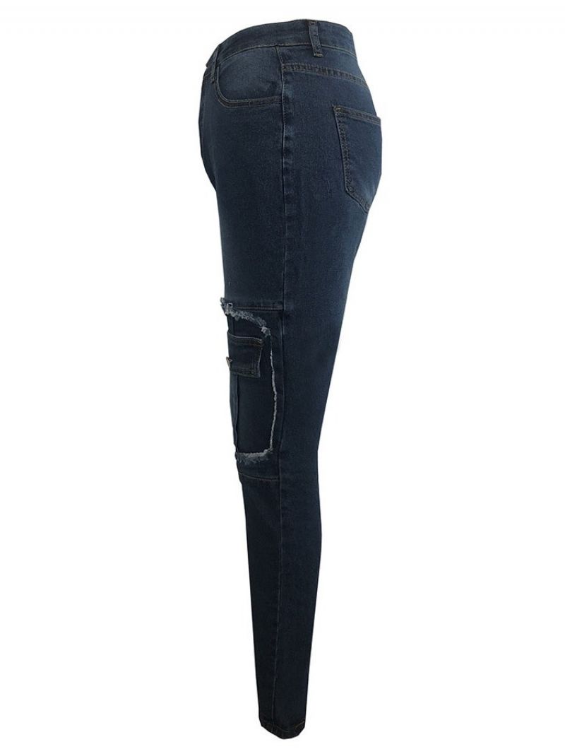 Lomme Lynlås Blyantbukser Skinny Jeans