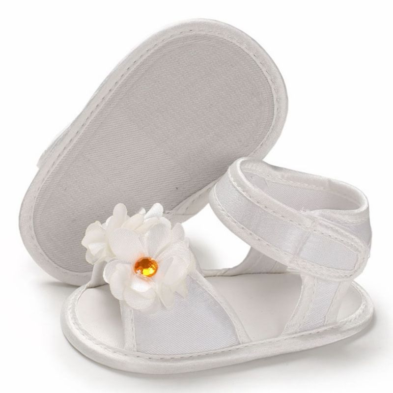 3D-Blomstret Velcro Babysko