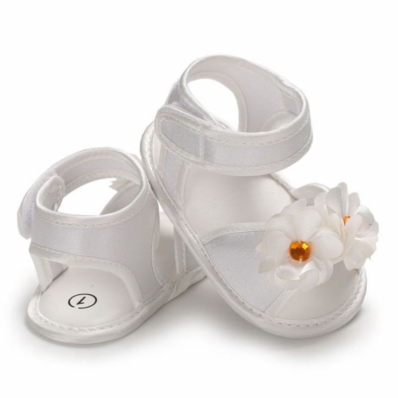 3D-Blomstret Velcro Babysko