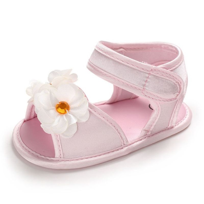 3D-Blomstret Velcro Babysko