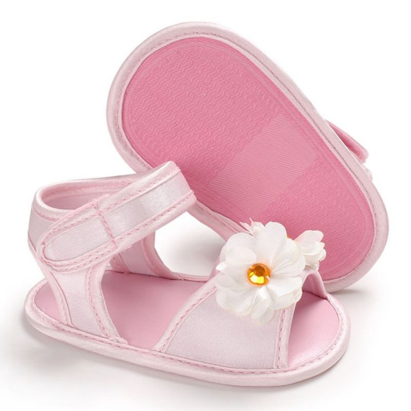 3D-Blomstret Velcro Babysko