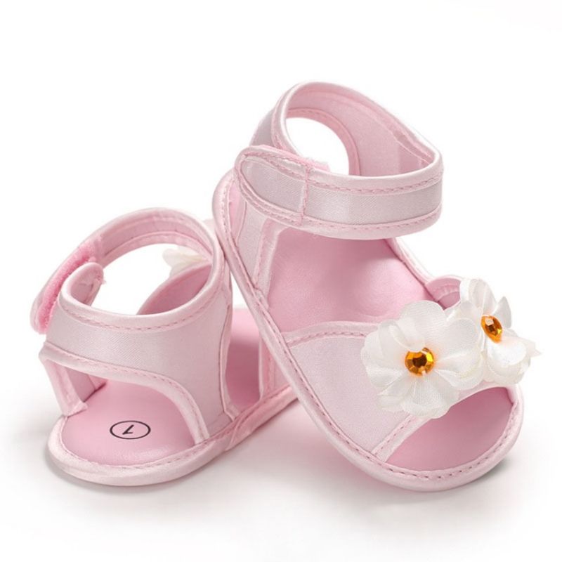 3D-Blomstret Velcro Babysko