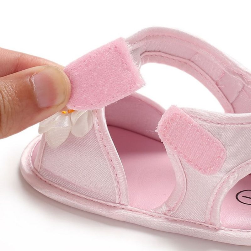 3D-Blomstret Velcro Babysko