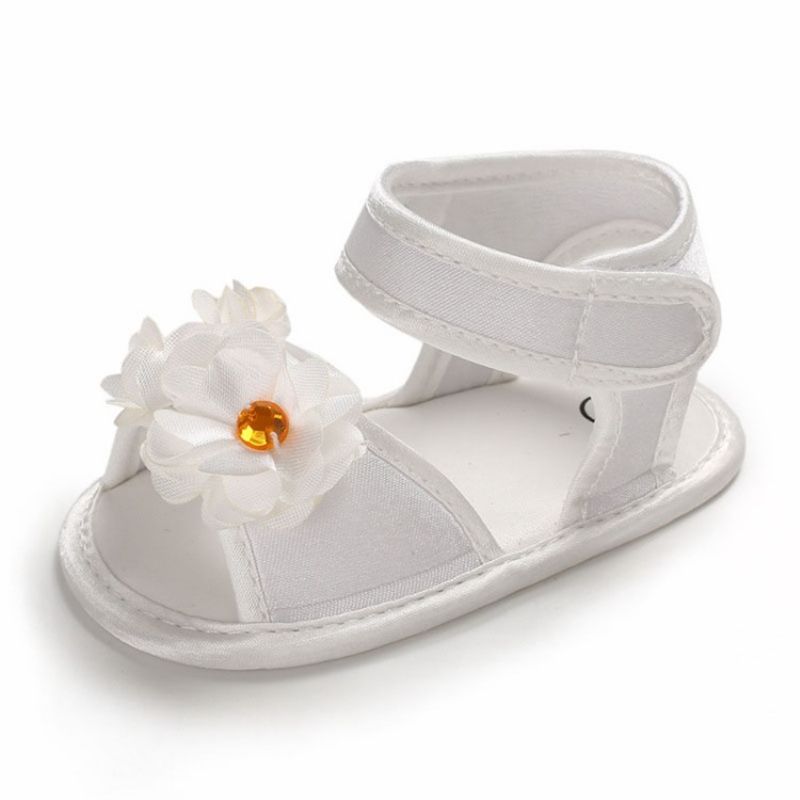 3D-Blomstret Velcro Babysko