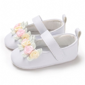 Blomstret Velcro Baby Pige Sko