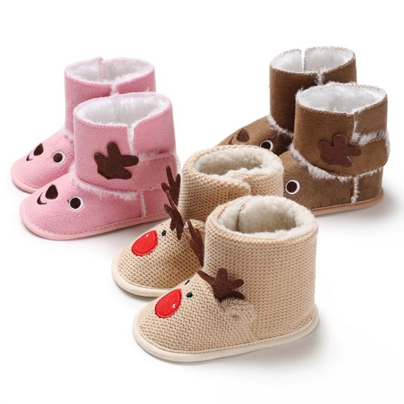 Broderi Slip-On Baby Booties