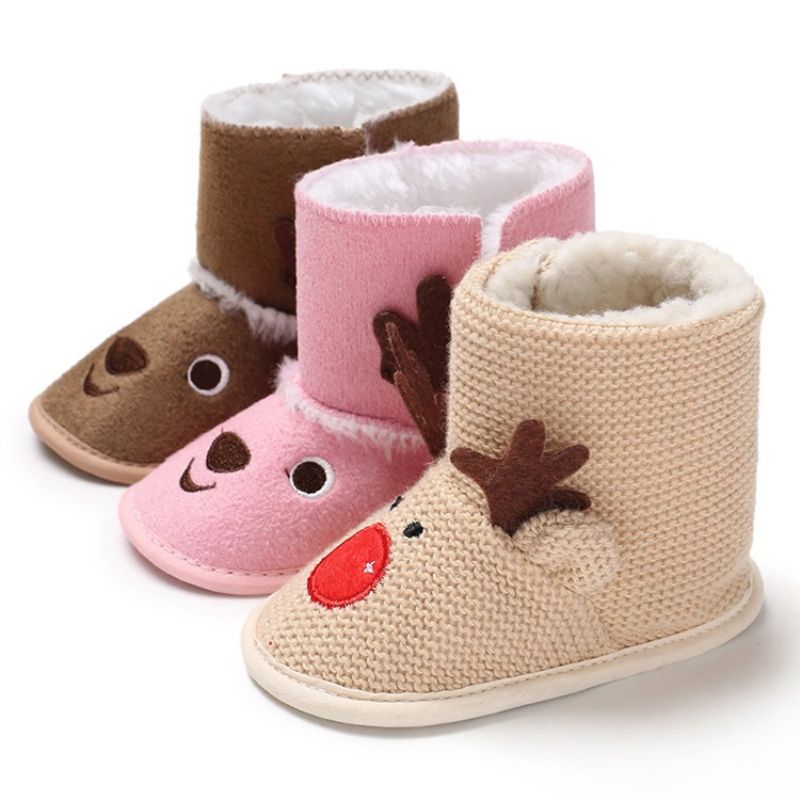 Broderi Slip-On Baby Booties