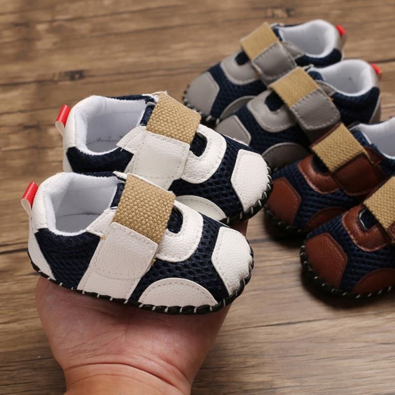 Mesh Patchwork Unisex Babysko