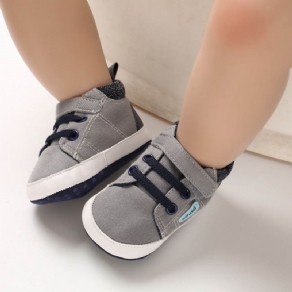 Patchwork Unisex Babysko Med Snøre