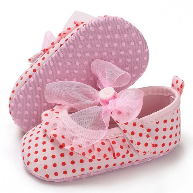 Polka Dot Velcro Toddler Sko