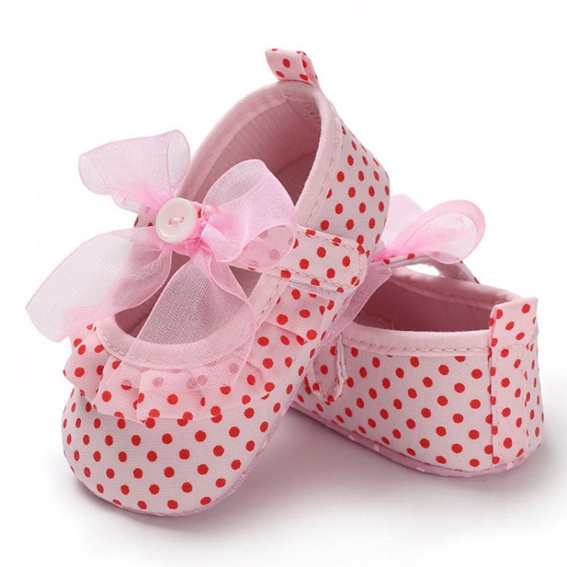 Polka Dot Velcro Toddler Sko