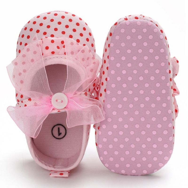 Polka Dot Velcro Toddler Sko