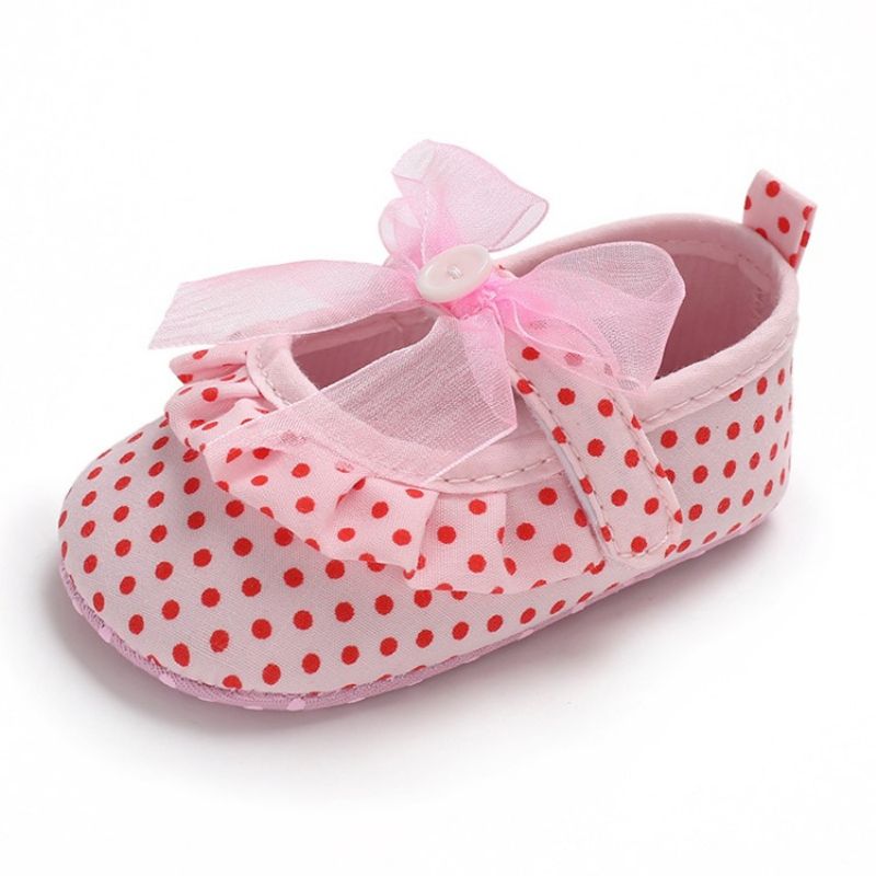 Polka Dot Velcro Toddler Sko