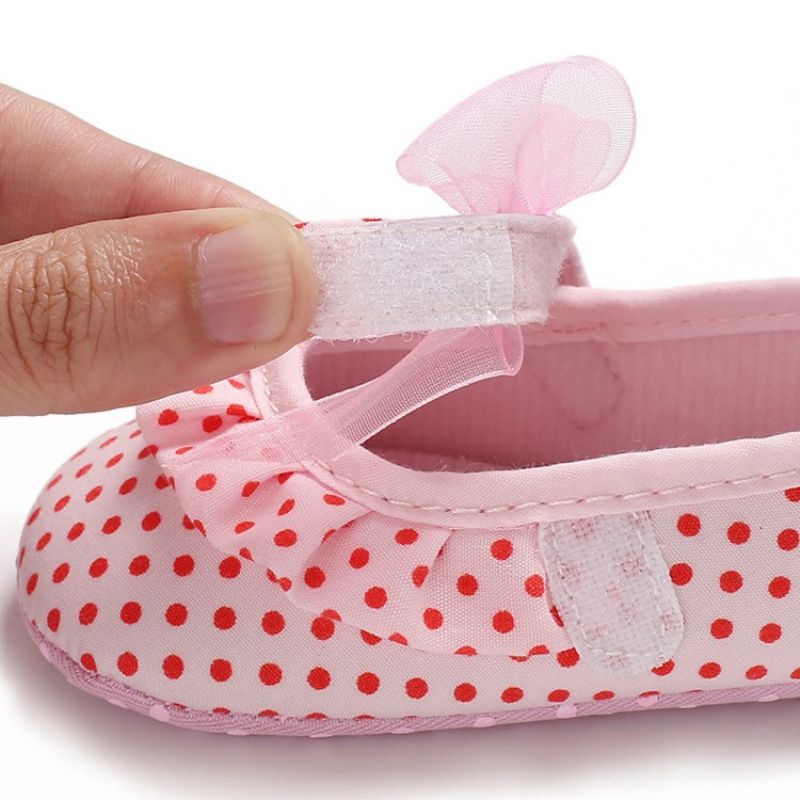 Polka Dot Velcro Toddler Sko