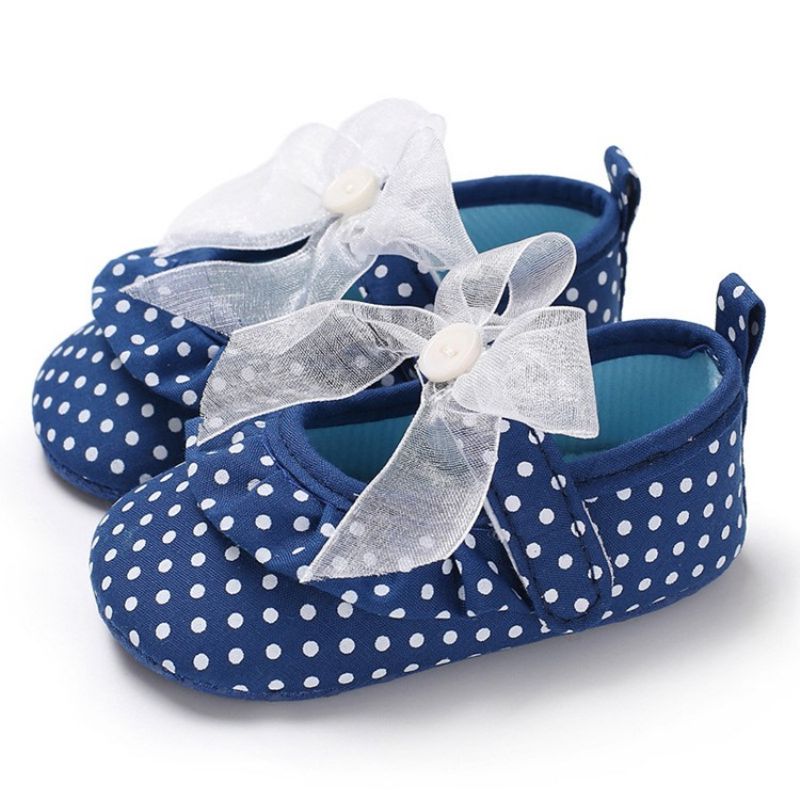 Polka Dot Velcro Toddler Sko