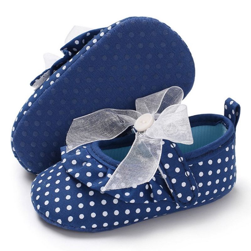 Polka Dot Velcro Toddler Sko