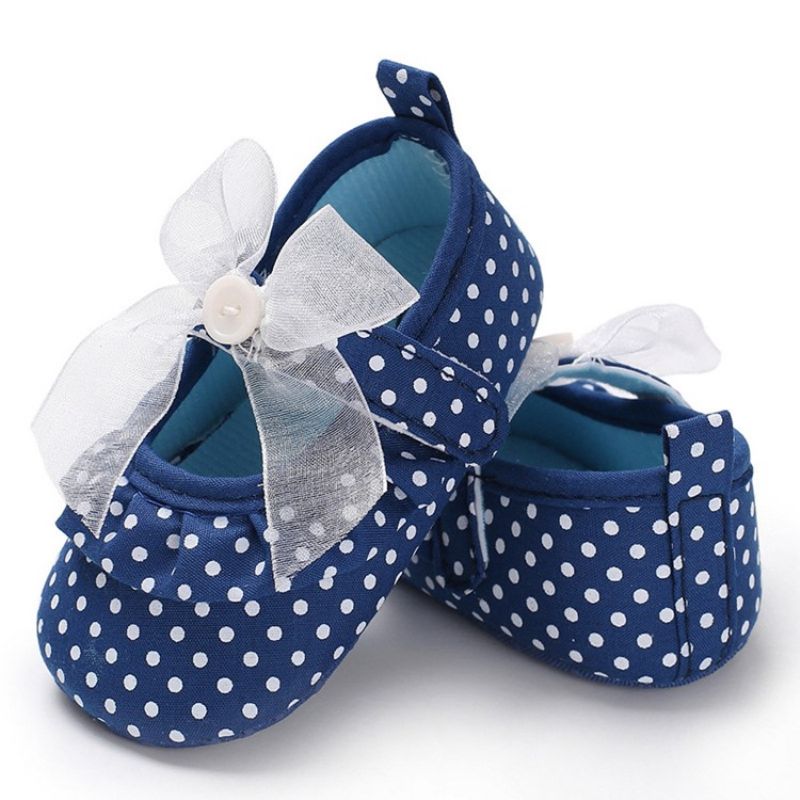 Polka Dot Velcro Toddler Sko