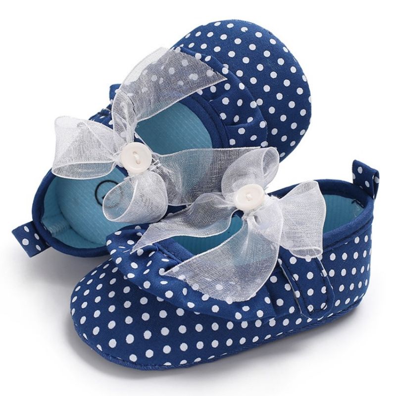 Polka Dot Velcro Toddler Sko